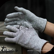 SRSAFETY 18G nylon et fibre de verre coupe résistant aux gants de sécurité doublure